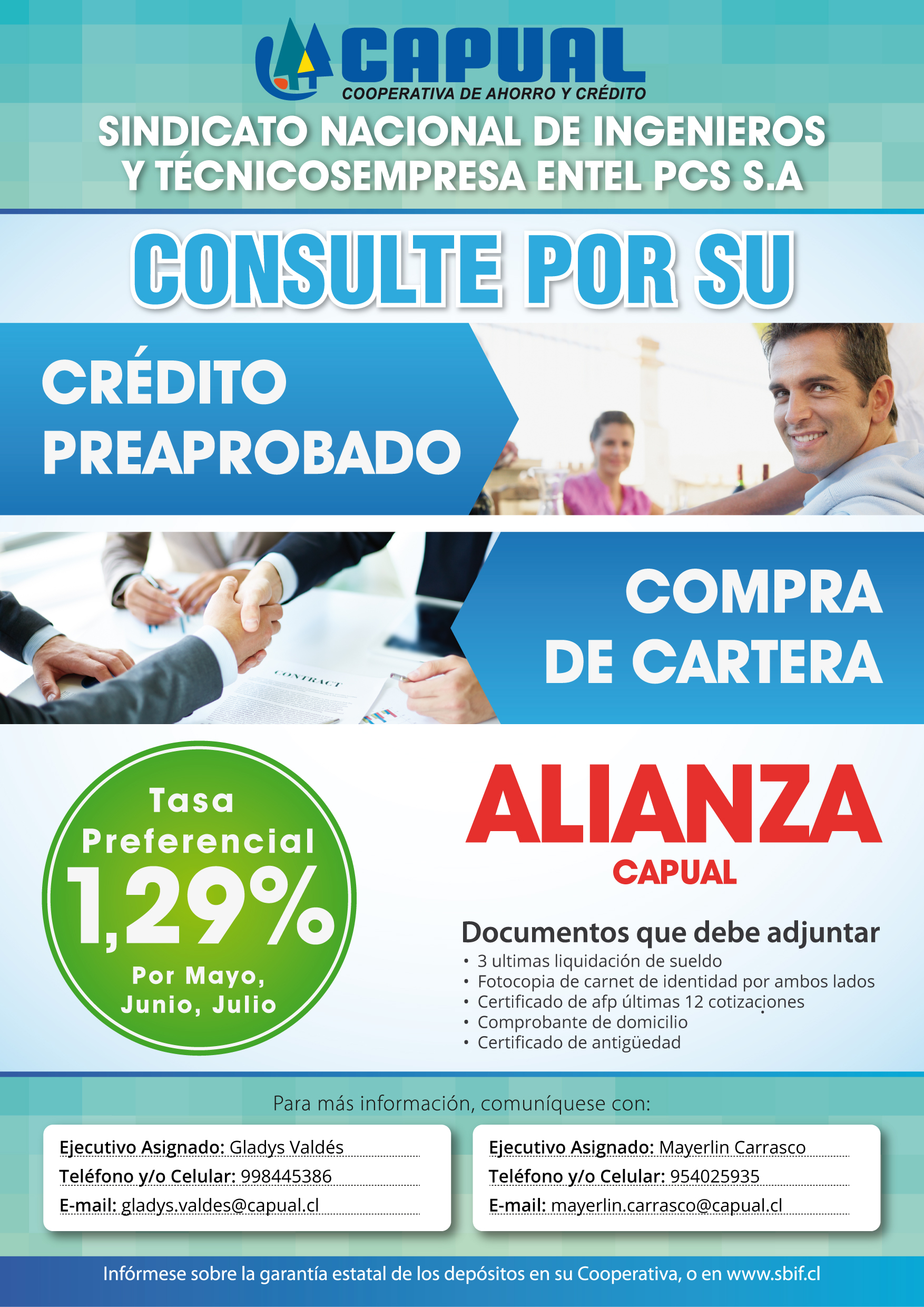 Afiche prpmocional SINDICATO ENTEL PCS