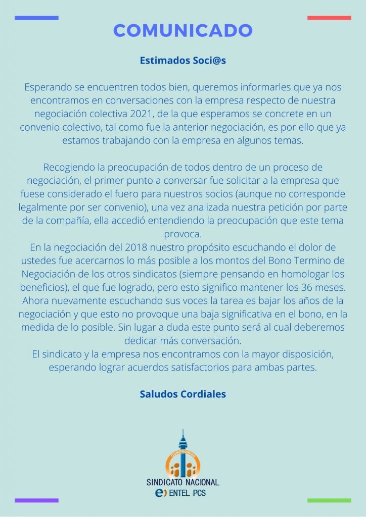 comunicado